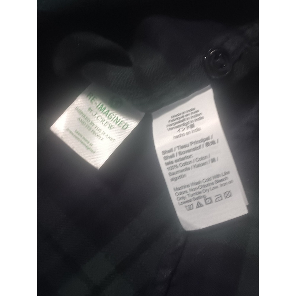J. Crew Men's Tartan Plaid Mid Weight Classic Fit Flannel Shirt Size Medium - Picture 3 of 7